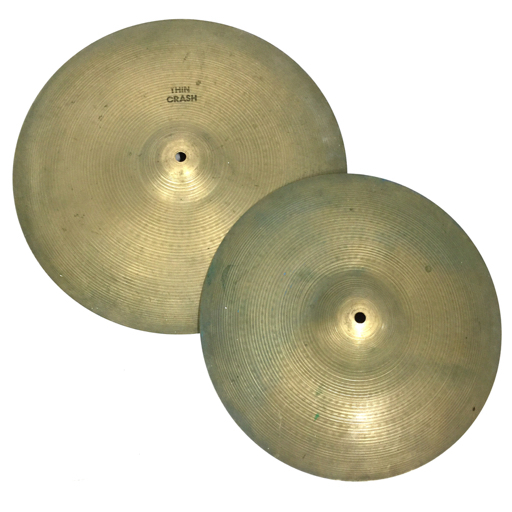 ジルジャン Zildjian 白抜きロゴ THIN CRASH シンバル 16インチ 他 14インチ 含 楽器 計2点 セット